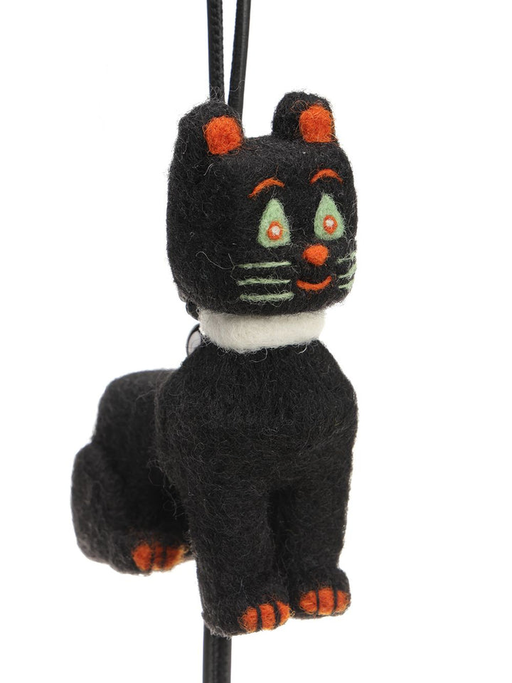 Loewe Felt Cat Charm By Louis Wain Keyrings - Black | 9543c466d4d9348c0e7cb1a9674b3d21cd702954