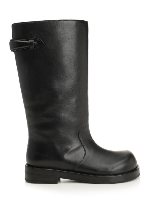 Leather Boots Black