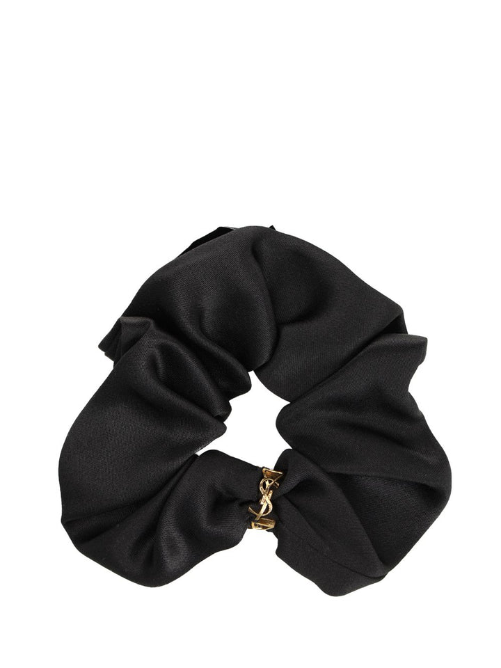Saint Laurent Cassandre Scrunchie Accessori per capelli - Black | f1b881ede9f4767d8a587f65cf4077e5ccc07f6f