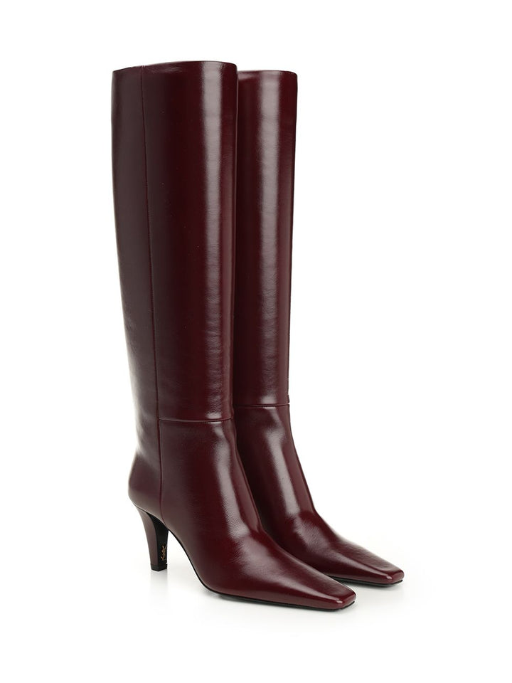 Saint Laurent Jill Boots - Bordeaux | e2f115bf90e7121a176fcea9b37b13949066769e
