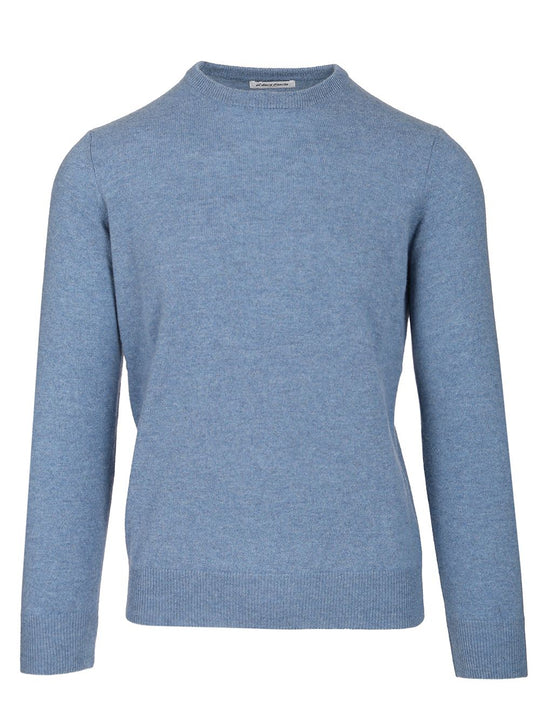 Cashmere Crewneck Sweater Knitwear Light Blue