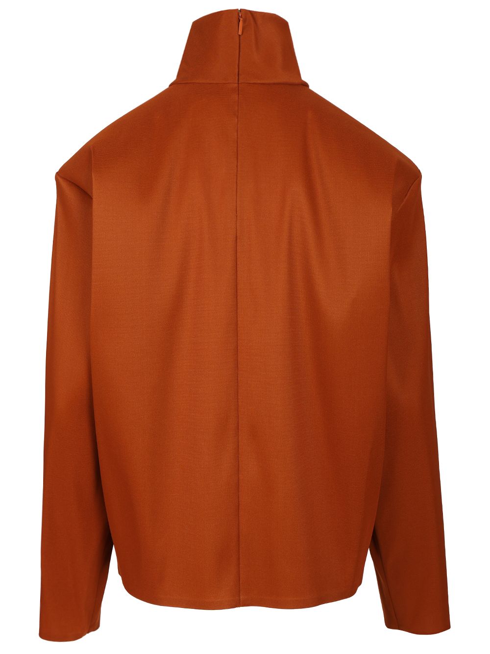 Saint Laurent Silk High-Neck Top Tops - Brown | a85fc0538095d24e71244e09a77c2ba18af7d361