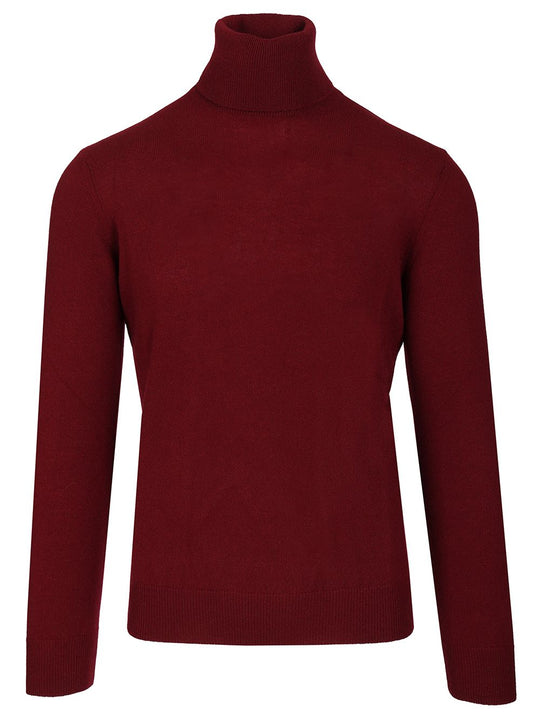 Cashmere Turtleneck Knitwear Bordeaux