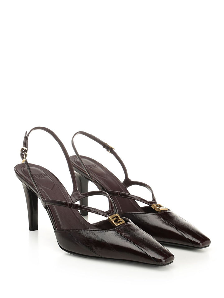 Fendi Ffold Pumps - Brown | 6b1d1cef1e80dd23eb066cc446a54a5a6a2d3ca4