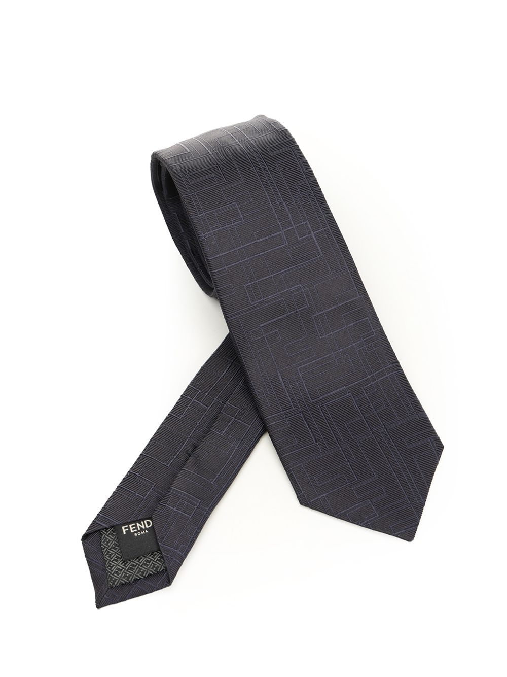 Fendi Jacquard Silk Tie Ties And Bow Ties - Blue | 858036603a9597c0c45e371cd5b1d3fd4a323c4f
