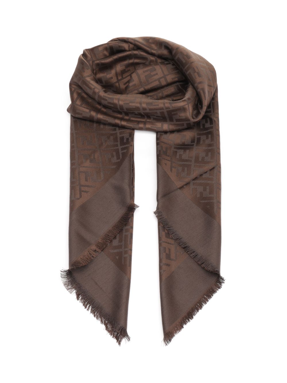 Fendi Ff Shawl Scarves And Foulards - Brown | c8f5aa5e4ee4c49169eb46fa696588ae4df8eb07