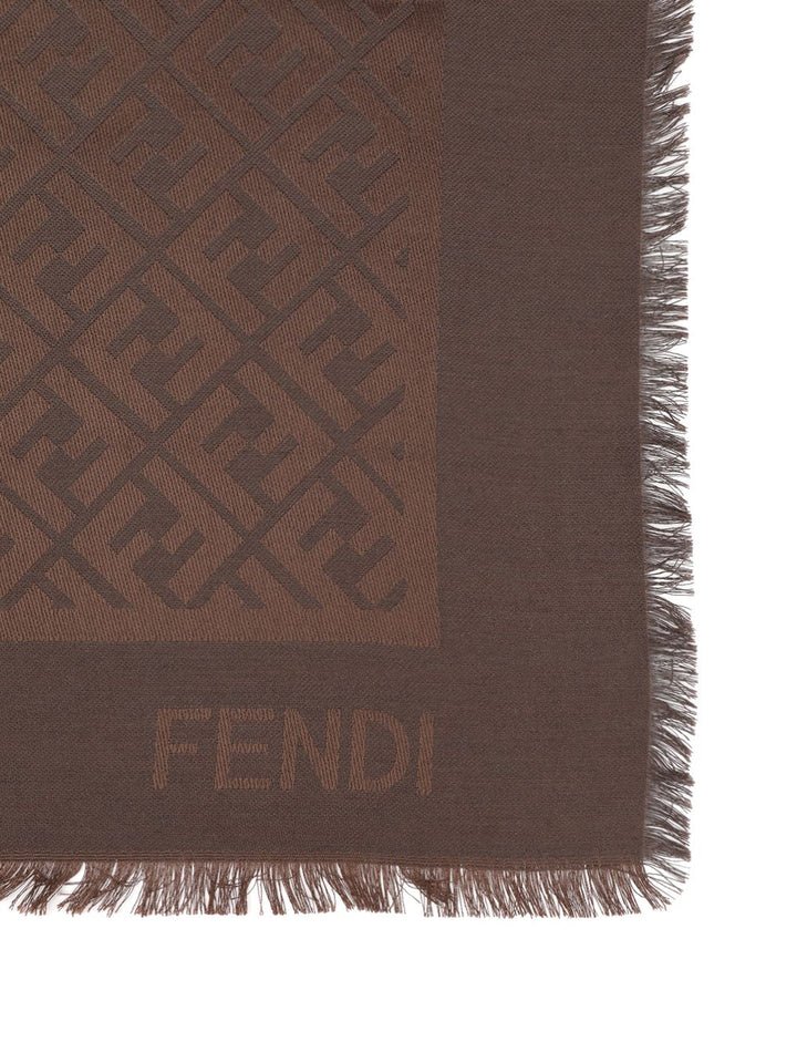 Fendi Ff Shawl Scarves And Foulards - Brown | 09a41cb54ad220139aa0a832173212d975f20123