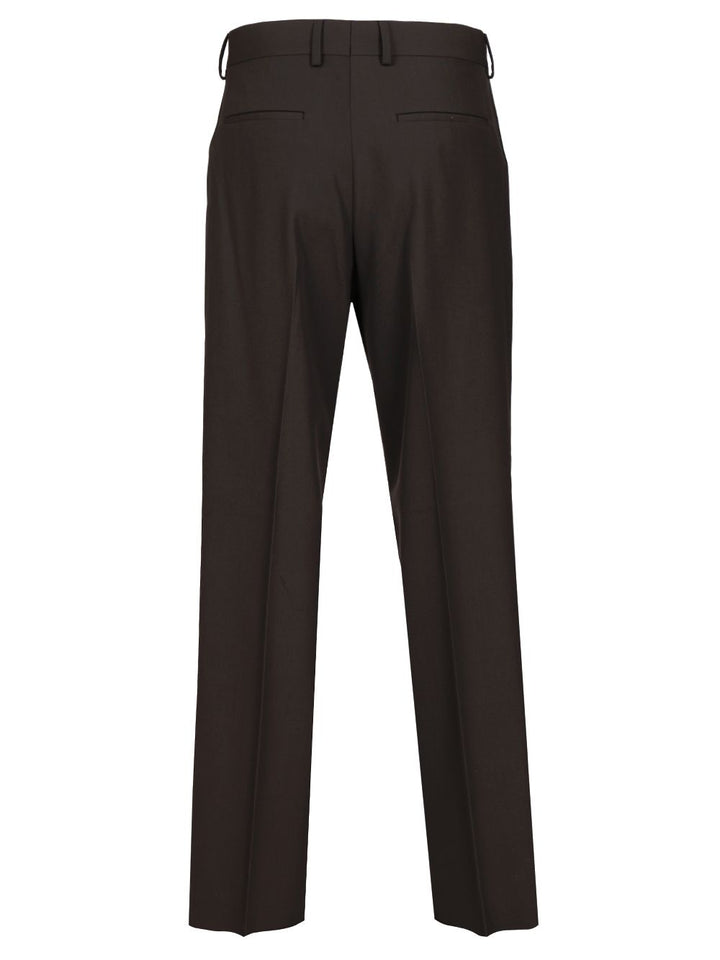 Fendi Wool Trousers - Brown | b8733832cf5e34e6af4b1596e544510f2daafb4f