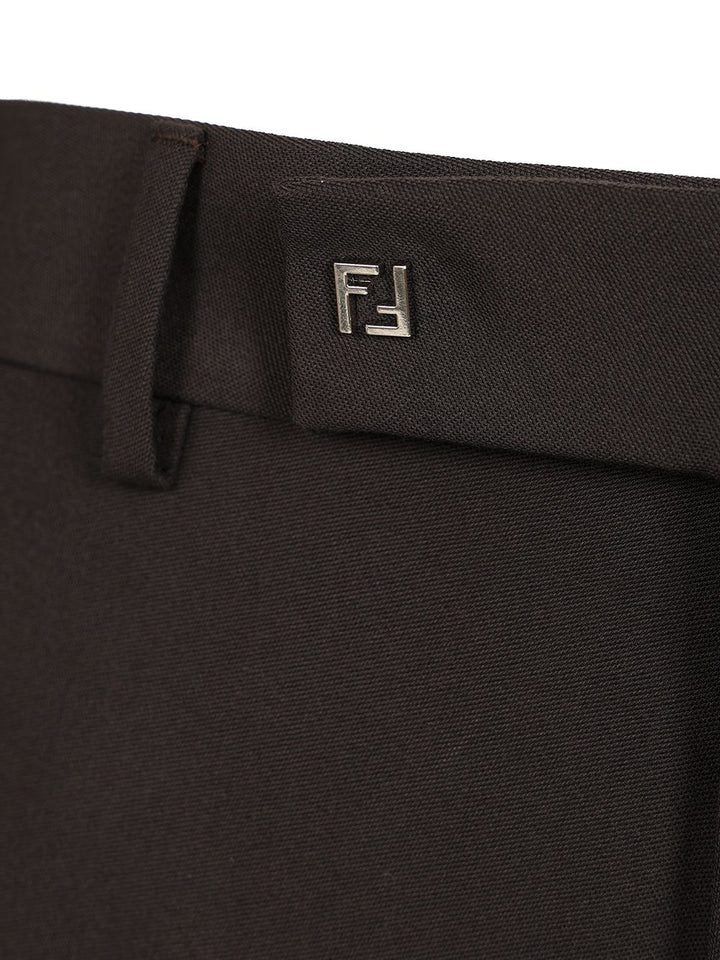 Fendi Wool Trousers - Brown | e0f5dd63c70a10c8b9c89716709b58e5f6417fef
