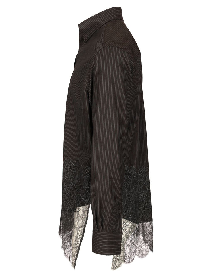 Fendi Look 58 - Shirt Wo Stripes+Lace Shirts - Brown | 3e0dd1b7f1d008db9bac1ea04f9f14a8c29ede6a