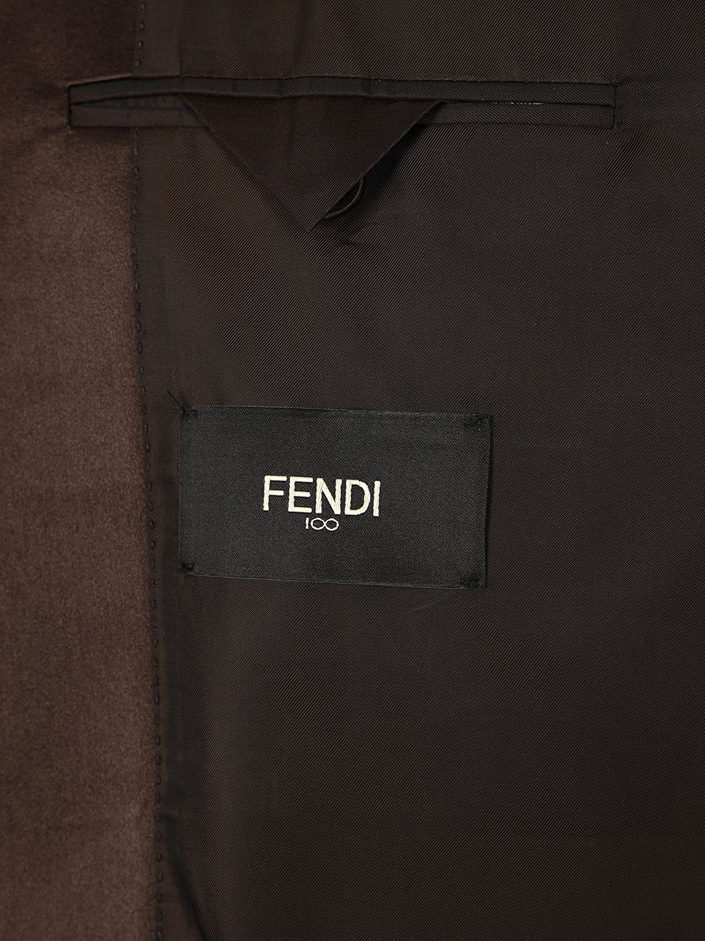 Fendi Brown Wool Crepe Blazer Jackets - Brown | 98ab6edf278b2bb3fe80567c0442a7c2ea53e7aa