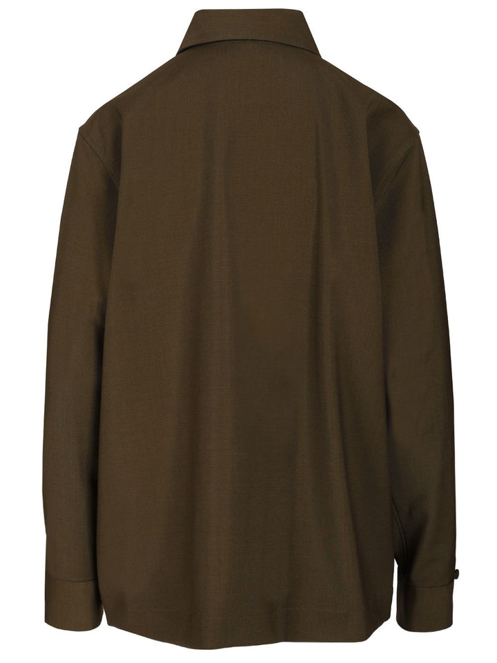 Fendi Wool And Mohair Shirt Tops - Green | bc3f2f9c867bc8348417cbbee49dc632759f7dee