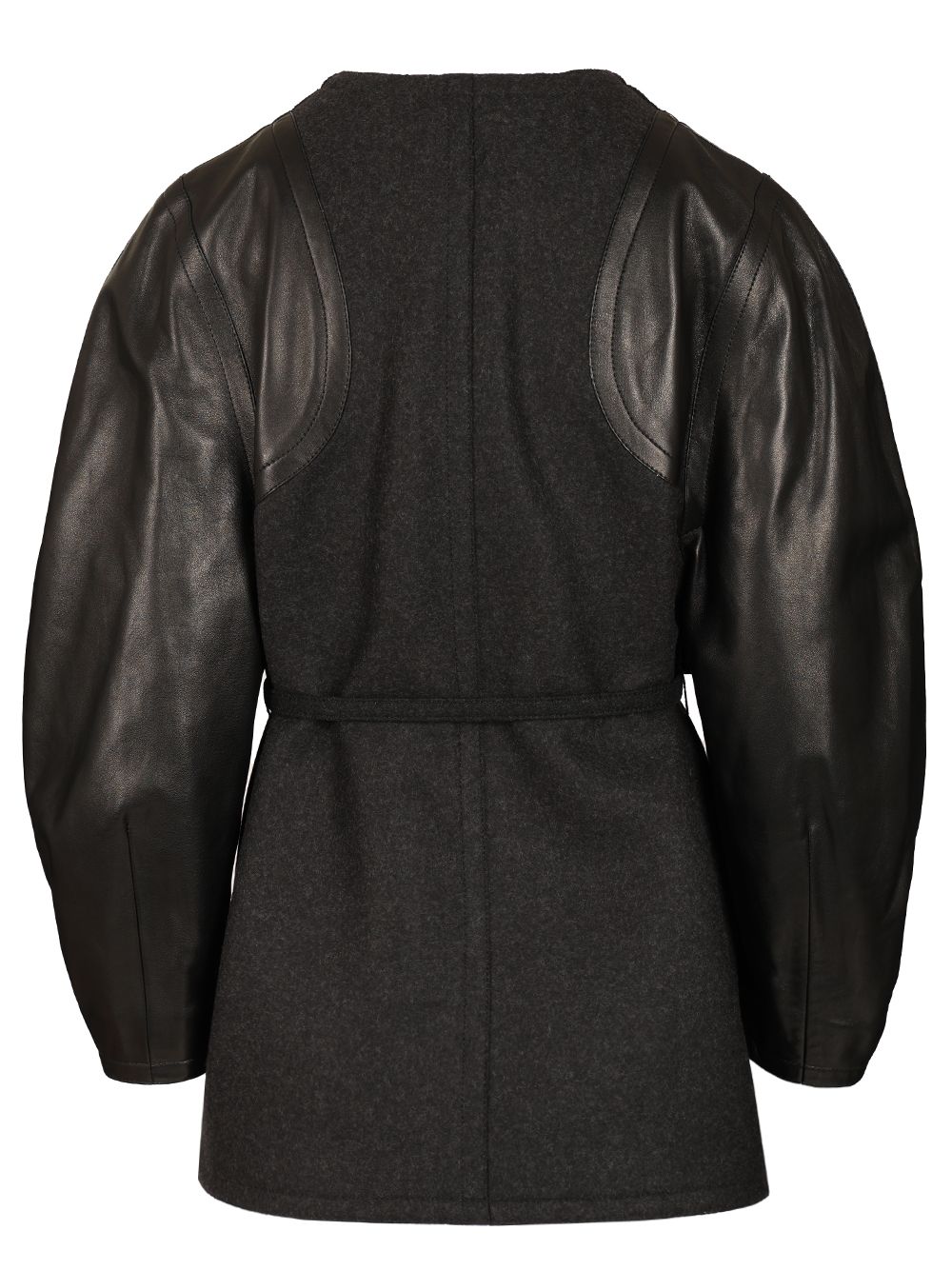 Fendi Single-Breasted Short Jacket Coats - Grey | 1c585558aeb0d47210d3606328e4e1294a21e341