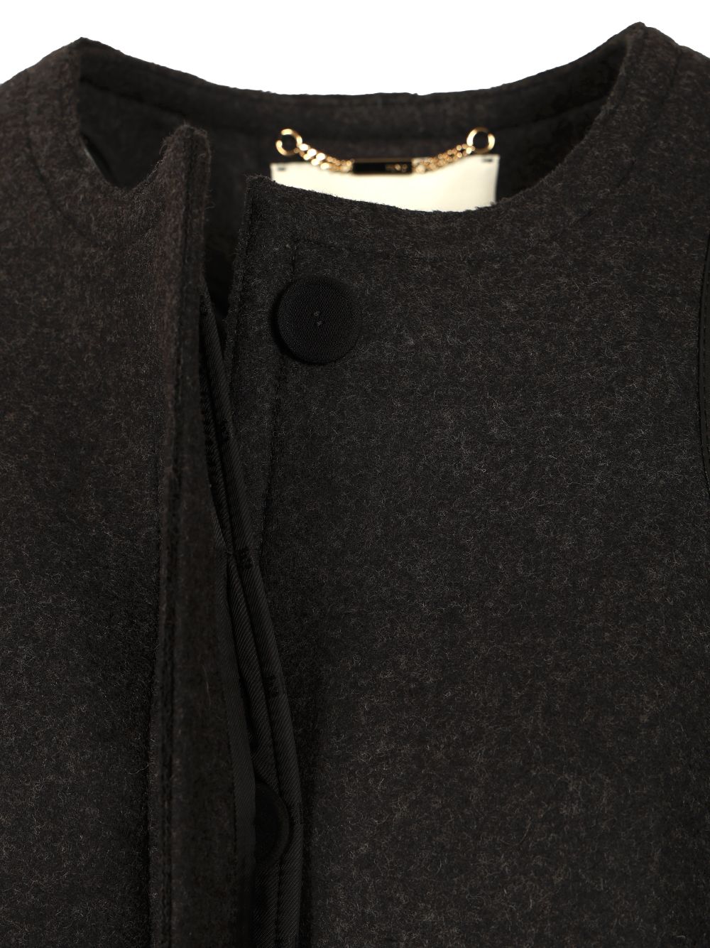 Fendi Single-Breasted Short Jacket Coats - Grey | d5c6844671b12052a3180b6991f8c2493f395231