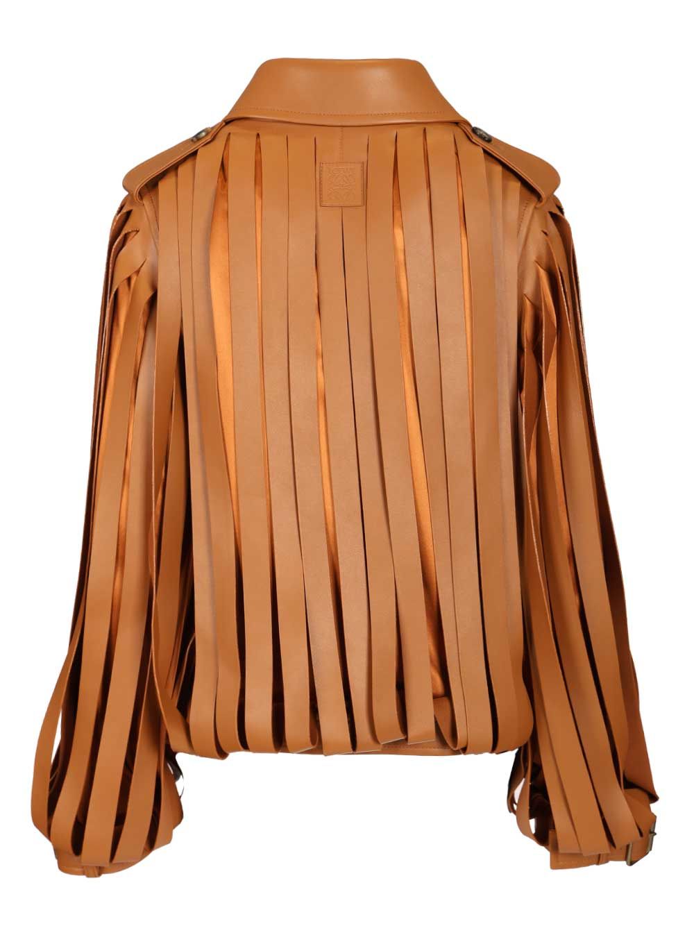 Loewe Lambskin Jacket Jackets - Brown | 81c3d93ddb46f2a89a24a2ed6b34a3f1232191be