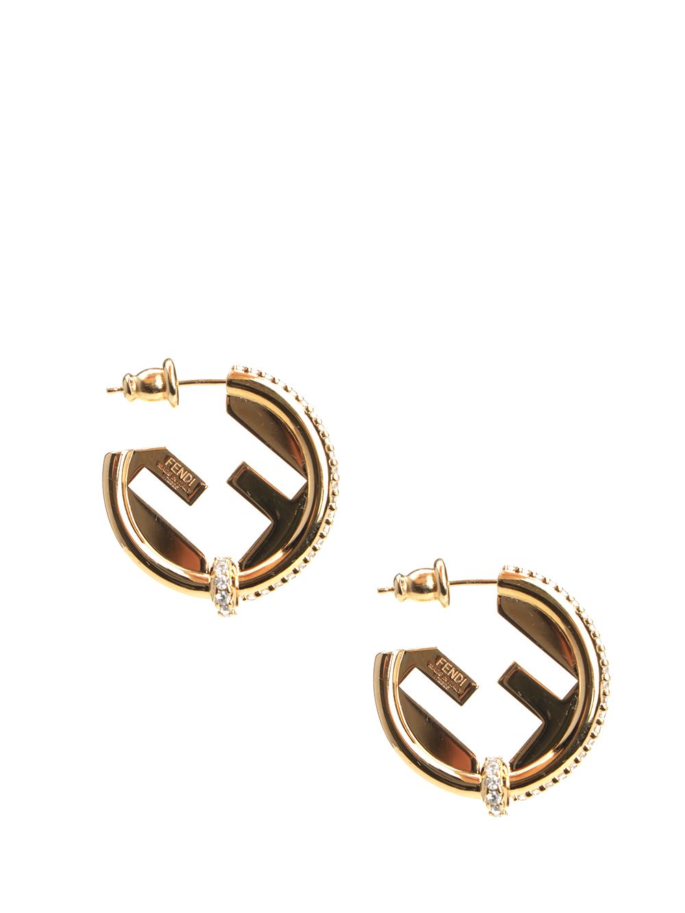 Fendi Fendi Newround Earrings Jewelry - Gold | 91d228731a7bf24e8328b5becea364d43a8c097e