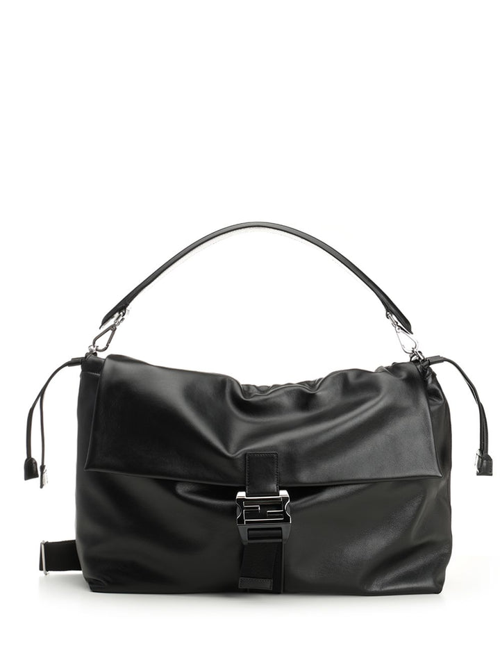 Fendi Flux Messenger Shoulder Bags - Black | 9c0ebb8afea277805c99c86ca9ff9d92d9c4f1b2