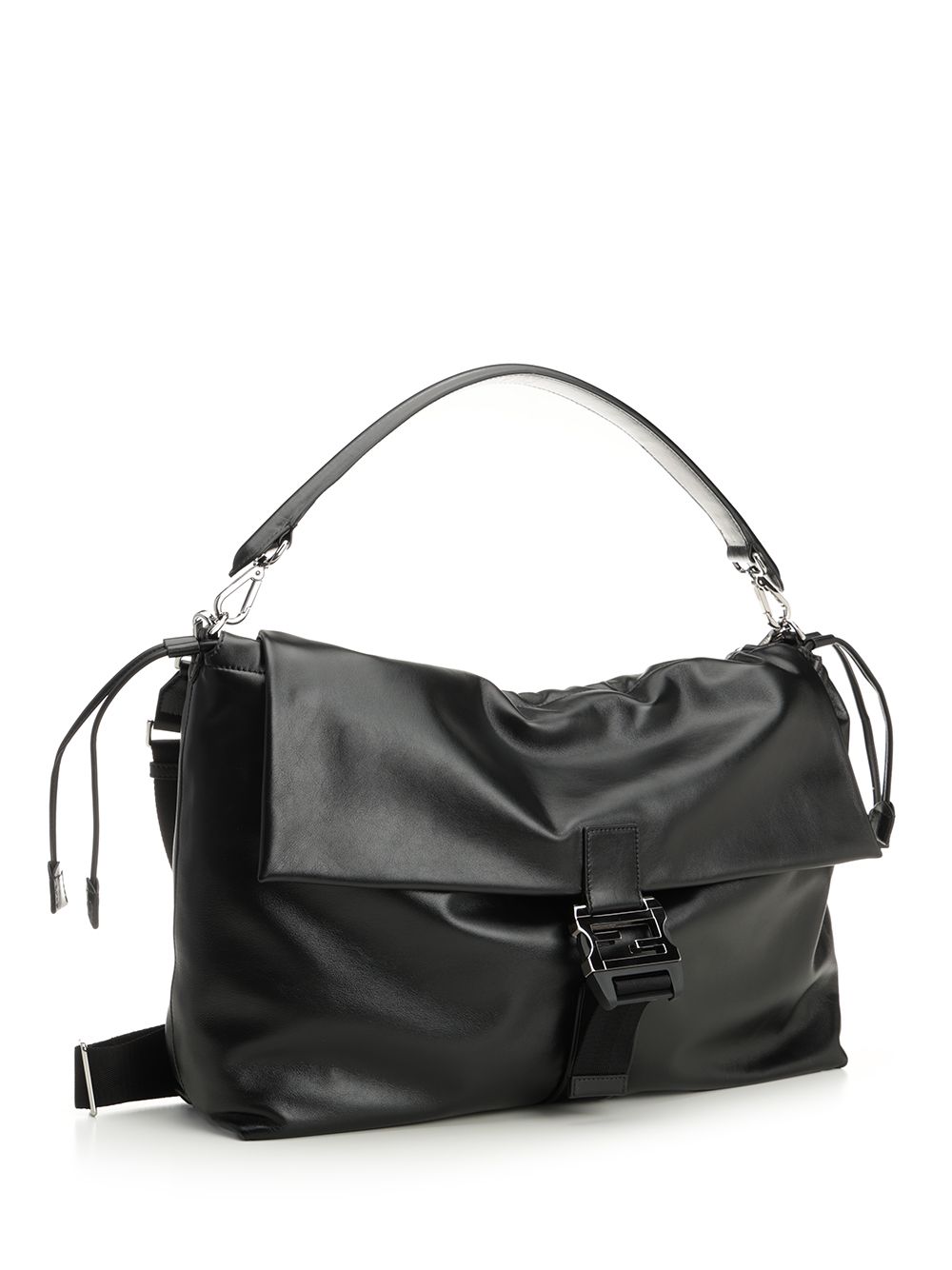 Fendi Flux Messenger Shoulder Bags - Black | 09328199d6b6c79abd5ce122e5d5ed3500e1c920