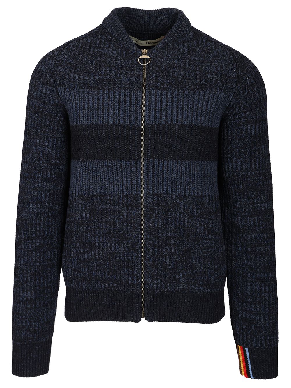 Barbour X Paul Smith Knitted Bomber Jacket Knitwear - Blue | 683d7a4089aea50472a0e89983df1e4e5601feac