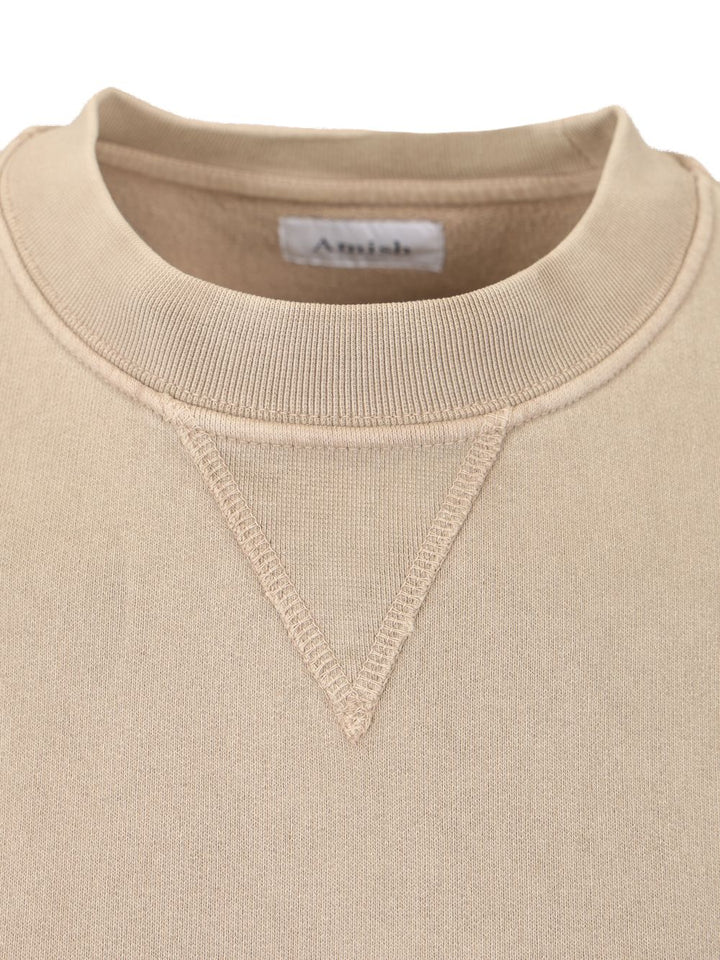 Amish Shadow Logo Cotton Sweatshirt Sweatshirts - Grey | de41af201fee731eb3c587d3d89ee75d464e7163