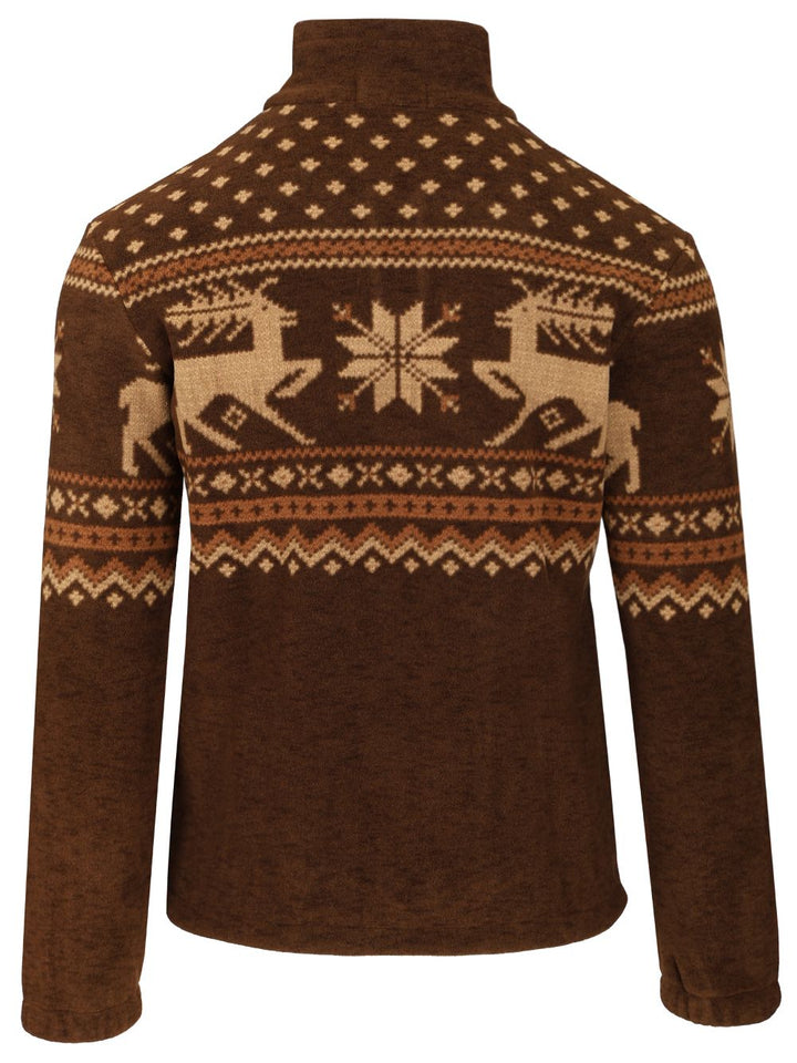 Polo Ralph Lauren Brushed Fleece Quarter-Zip Pullover Knitwear - Brown | 3021dba9880deb17c892be10055597e4f69e26c2