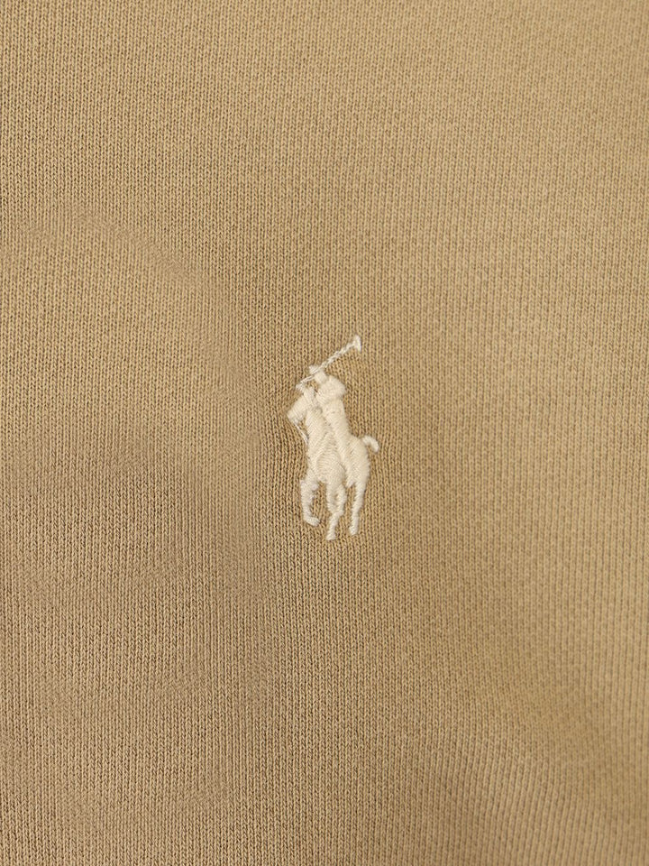 Polo Ralph Lauren Cotton Loopback Zip-Up Sweatshirt Knitwear - Beige | 07d302e676d5ecacc5014b8d6fc338c542d858e3