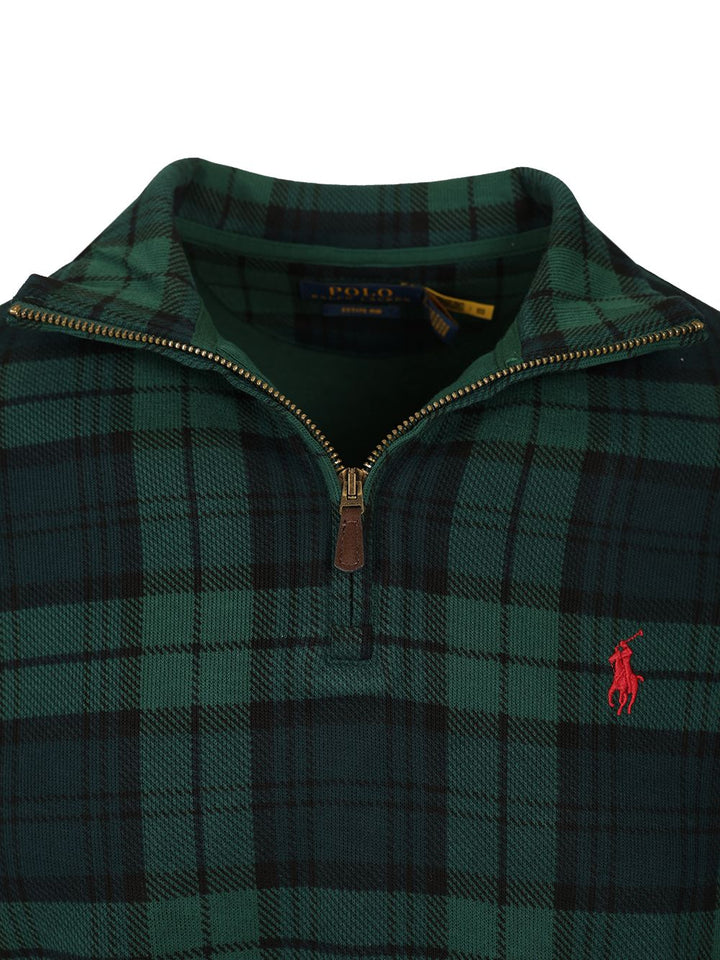 Polo Ralph Lauren Black Watch Cotton Polo Shirt Sweatshirts - Green | 4a4fb1e1f3e45231c553edce5085413a27b818eb