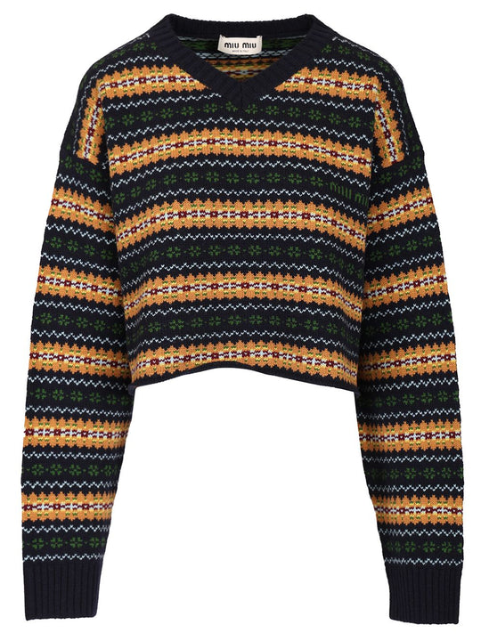 Wool Sweater Knitwear Blue
