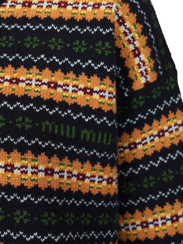 Miu Miu Wool Sweater Knitwear - Blue | eb8fd1bd2eb7d3ec52141368dc56aaf1271f90d8
