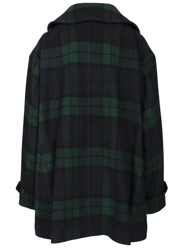Polo Ralph Lauren Peacoat In Black Watch Coats - Green | 66cebec80833c724b057a2a9bd74874228518331