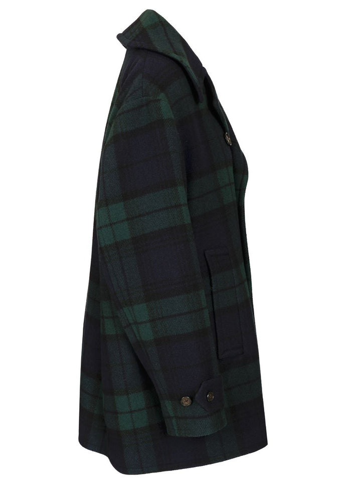 Polo Ralph Lauren Peacoat In Black Watch Coats - Green | 476a16bc93666f6a2a6ede979cad0f7e463a3d82