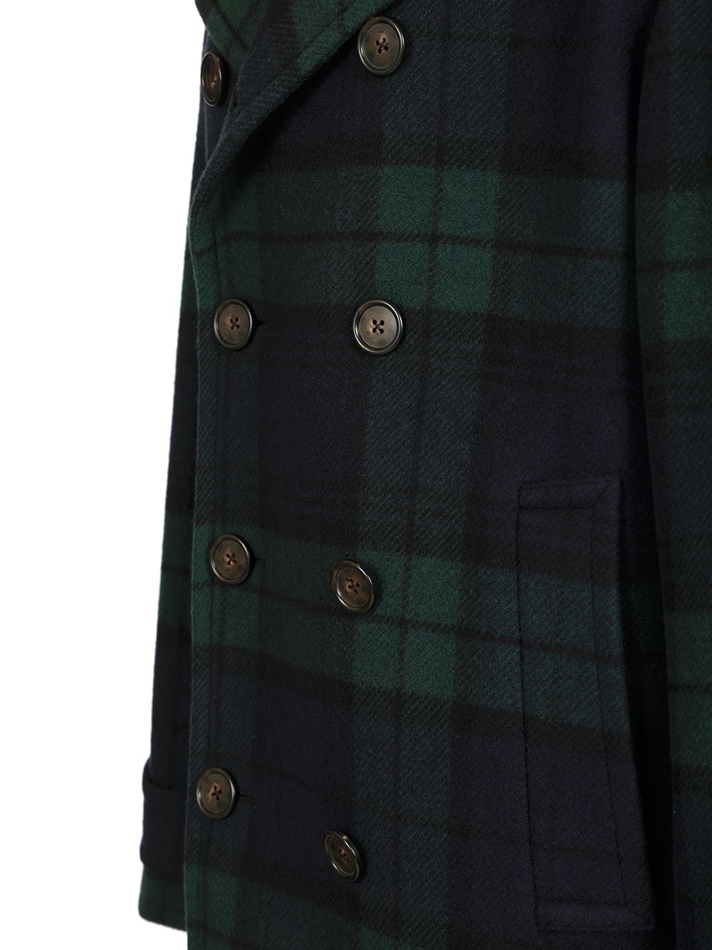Polo Ralph Lauren Peacoat In Black Watch Coats - Green | 5cddc40b29792d259ab1f9487158376a5ad638d6