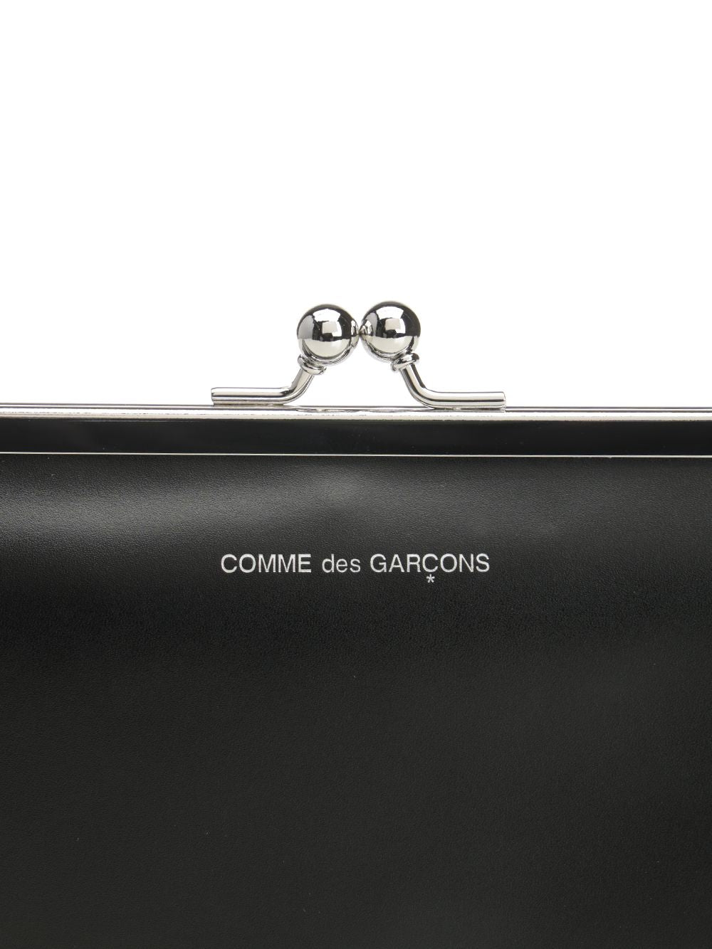 Comme Des Garcons Wallet Large Wallet With Kiss Closure Clutches - Black | 2295c5028f414a116cd3bededa598f13c825a613
