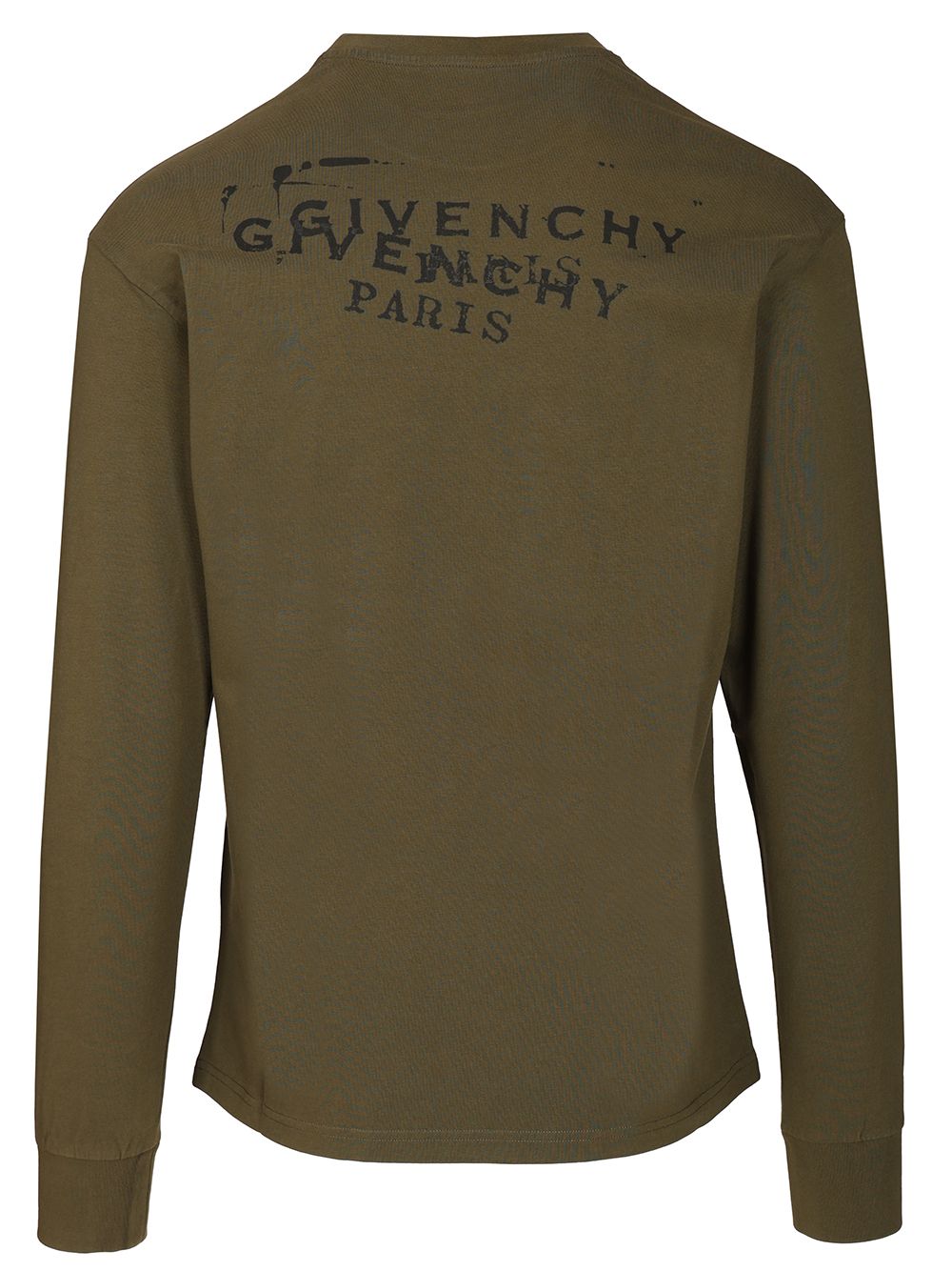 Givenchy Regular Long-Sleeved T-Shirt - Green | 5897bd84a5fa28305f1ebe115b3b311d59f53b49
