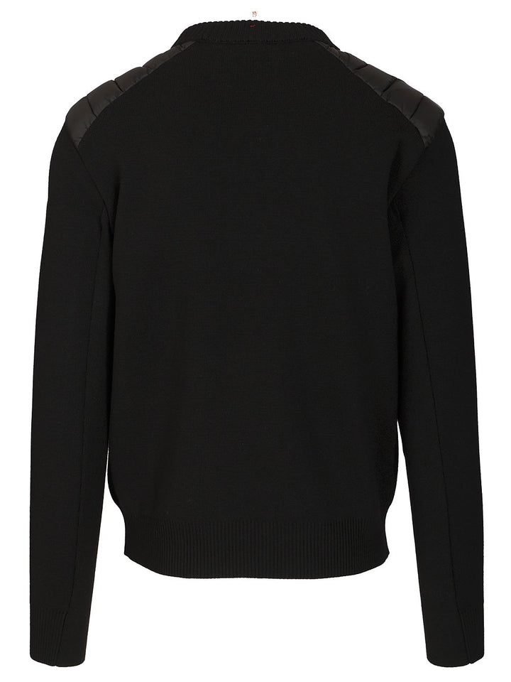 Moncler Grenoble Crew Neck Sweater Knitwear - Black | 8902e0f037218efd1fbf97635340bf736b3dda32