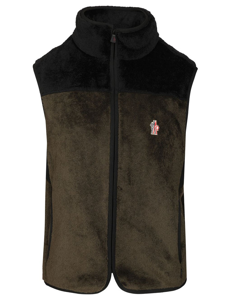 Moncler Grenoble Fleece Vest Jackets - Green | 1a00c4e609ca16e0f9fcbee1de3aced787f137d2