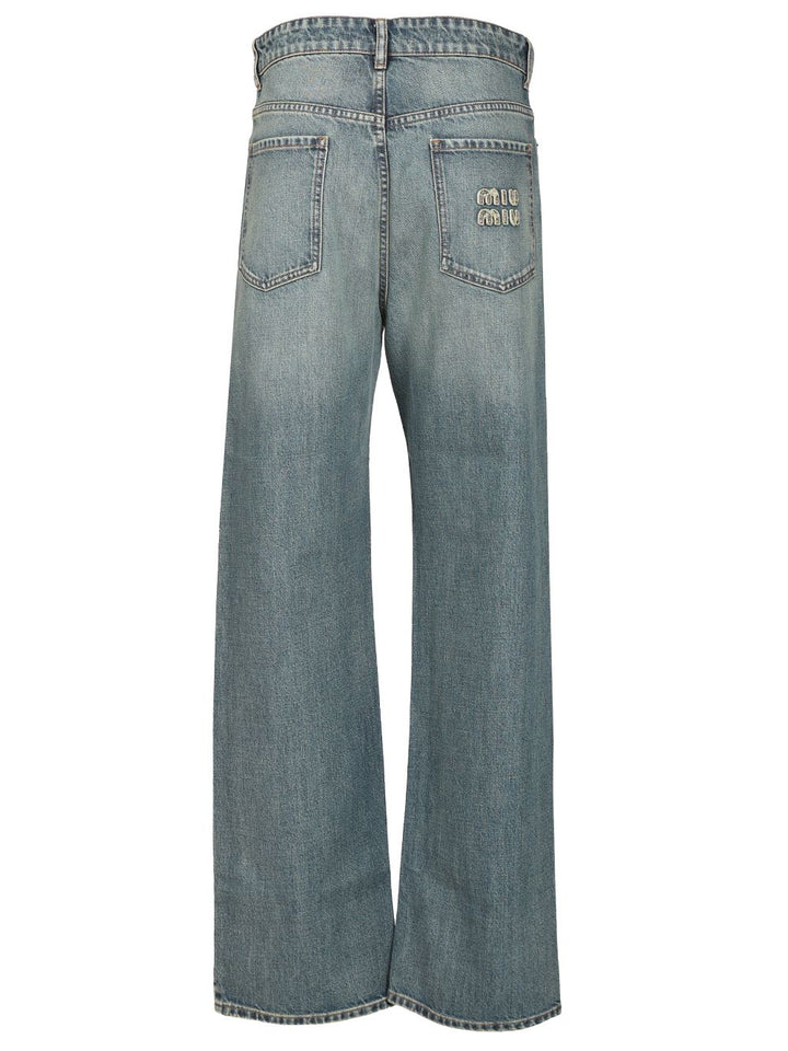 Miu Miu 5-Pocket Jeans - Blue | 672d225add3f24540cfb322846c61d34fc0c1cf7