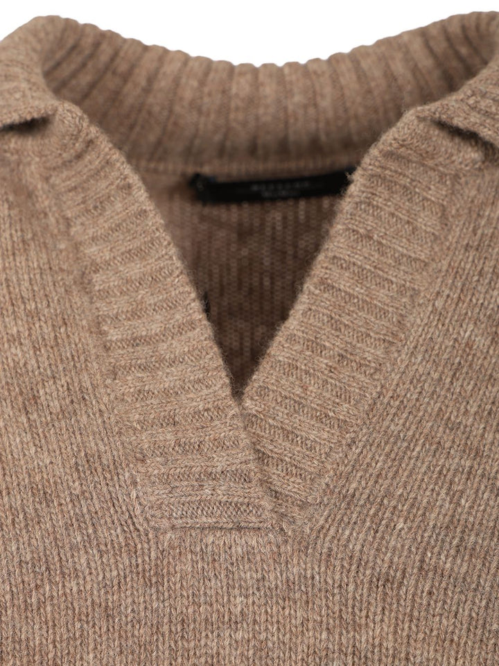 Weekend Max Mara Wool Polo Shirt Knitwear - Grey | 7ccb4b2274fd85dff7458168977cac4a56c3f520