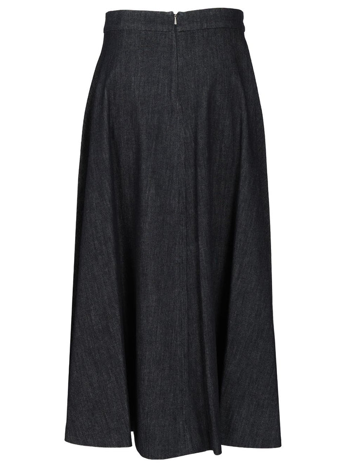 'S Max Mara Flared Denim Skirt Skirts - Blue | 19793195b720ef9979cc3744ff482afa87720340