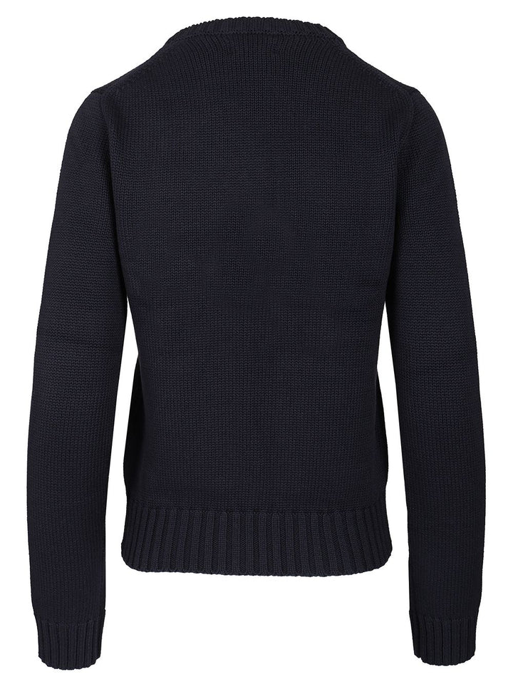 Polo Ralph Lauren Cable Knit Crew Neck Sweater Knitwear - Blue | f8ea86844f5dd9a7421a741803df2d78fd5c6d24
