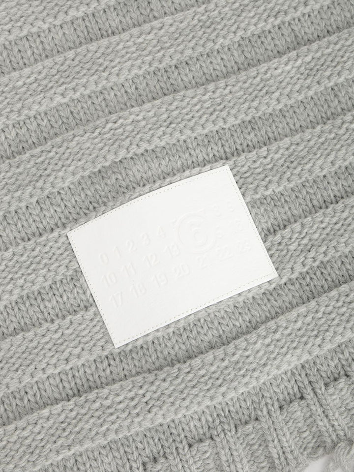 Mm6 Maison Margiela Wool Blend Scarf Scarves And Foulards - Grey | f8a49b8cb3feb0632dbbe94a307972f230ba347a