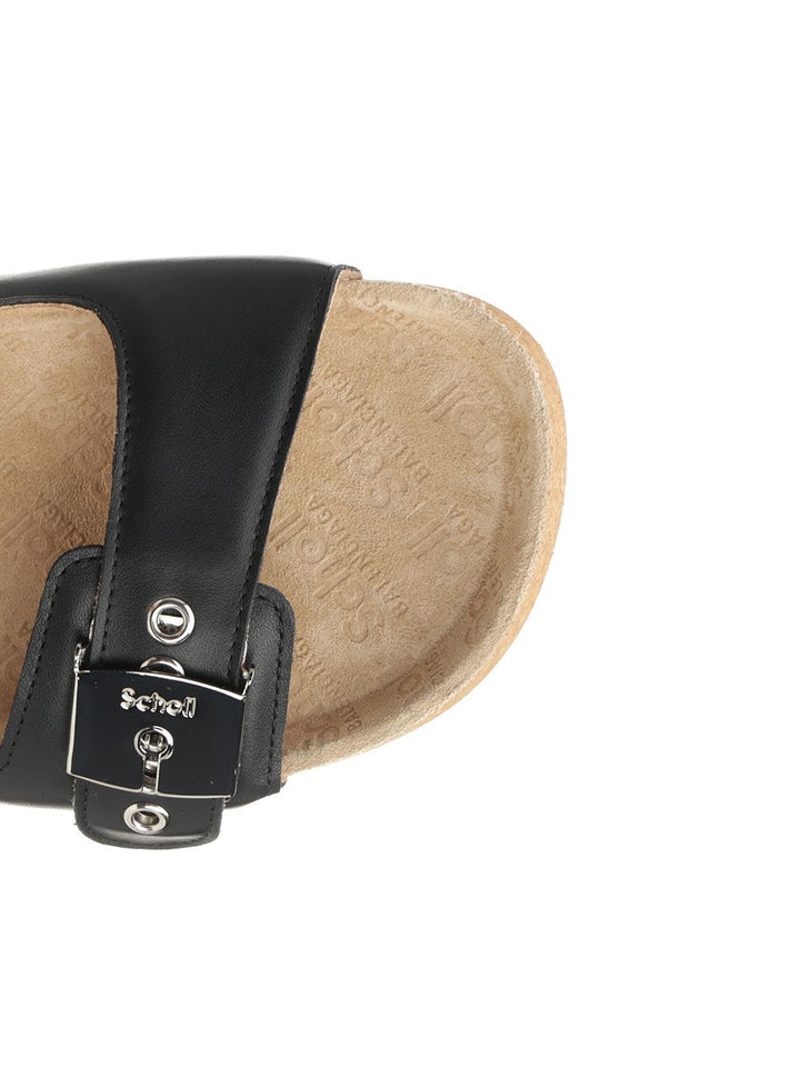 Balenciaga Scholl Sandals - Black | 278b10a61a2863367dc3e3f29d1fa75aa04db080