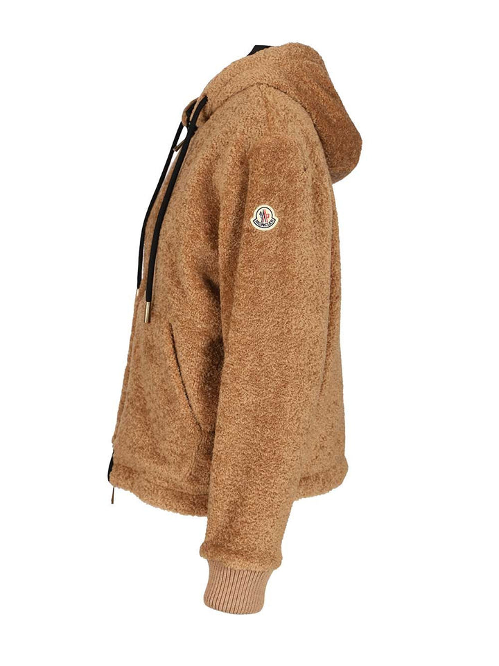 Moncler Padded Sweatshirt Knitwear - Black | fcd99d333f52b80d087f7c308bc256d0236af050