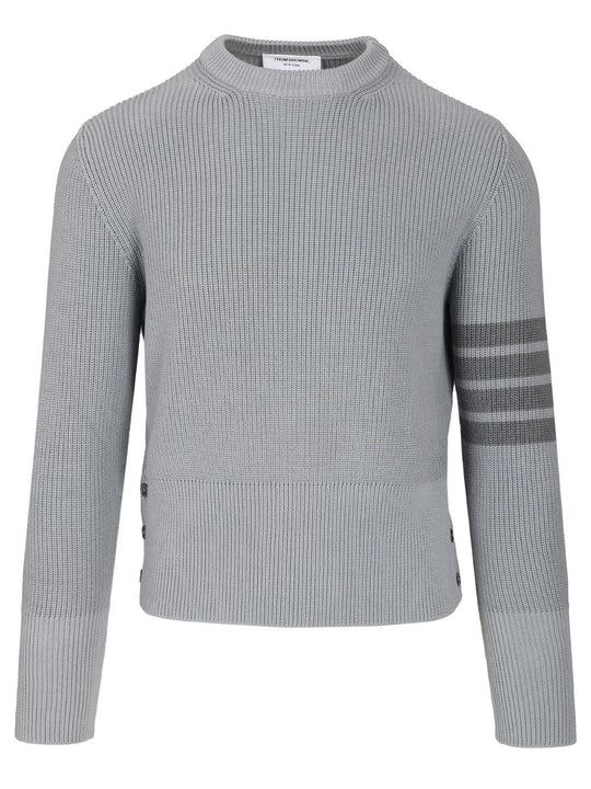 Cotton Sweater Knitwear Grey