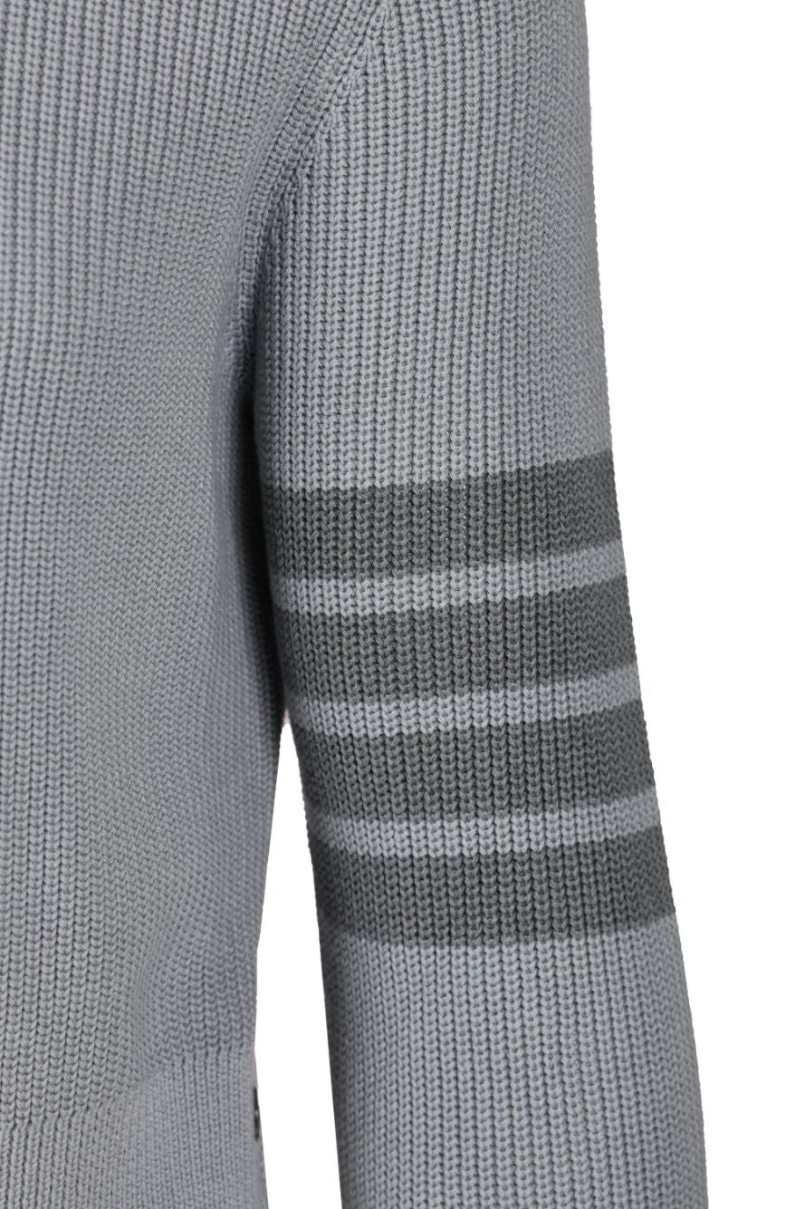 Thom Browne Cotton Sweater Knitwear - Grey | 2241c98abdc8215068882d9972515c8fce20a795
