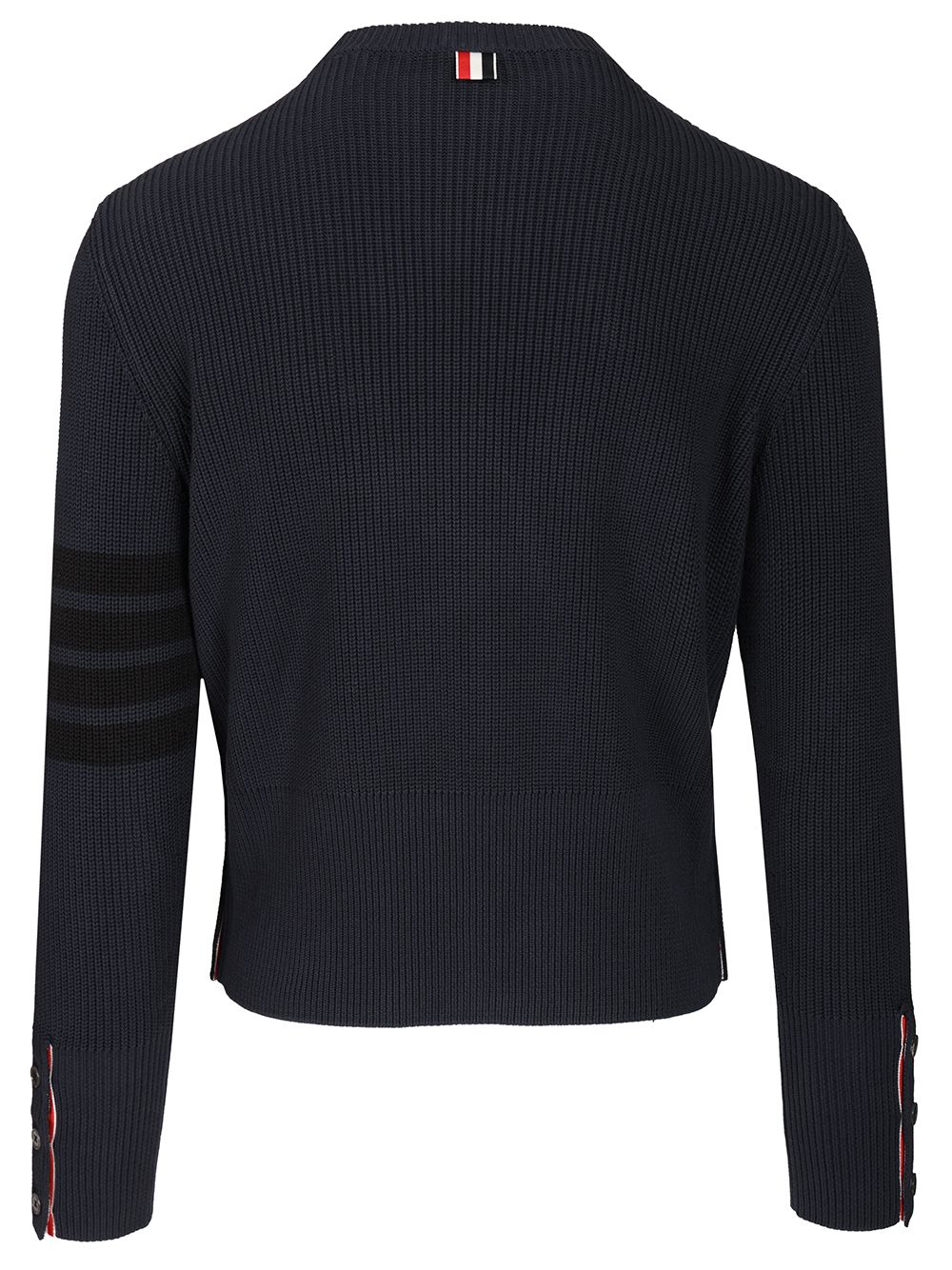 Thom Browne Cotton Sweater Knitwear - Blue | 3750ab2a136013020ebdc5e8b1686a3d5619b426