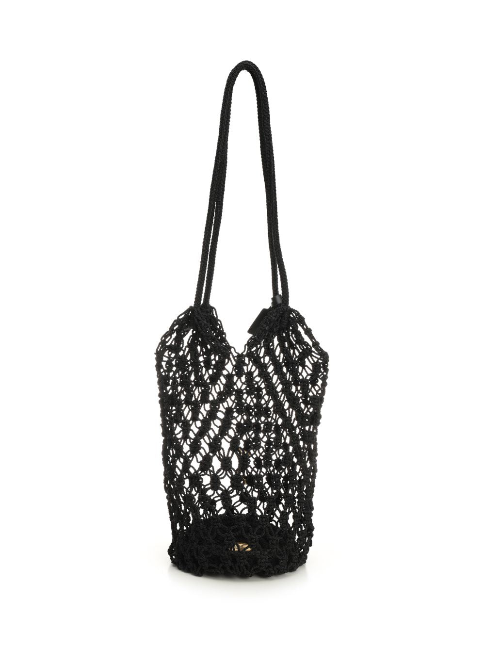 Saint Laurent Crochet Hobo Bag Shoulder Bags - Black | 28370e33fba33f82d13b714c1cb37271ff36818c
