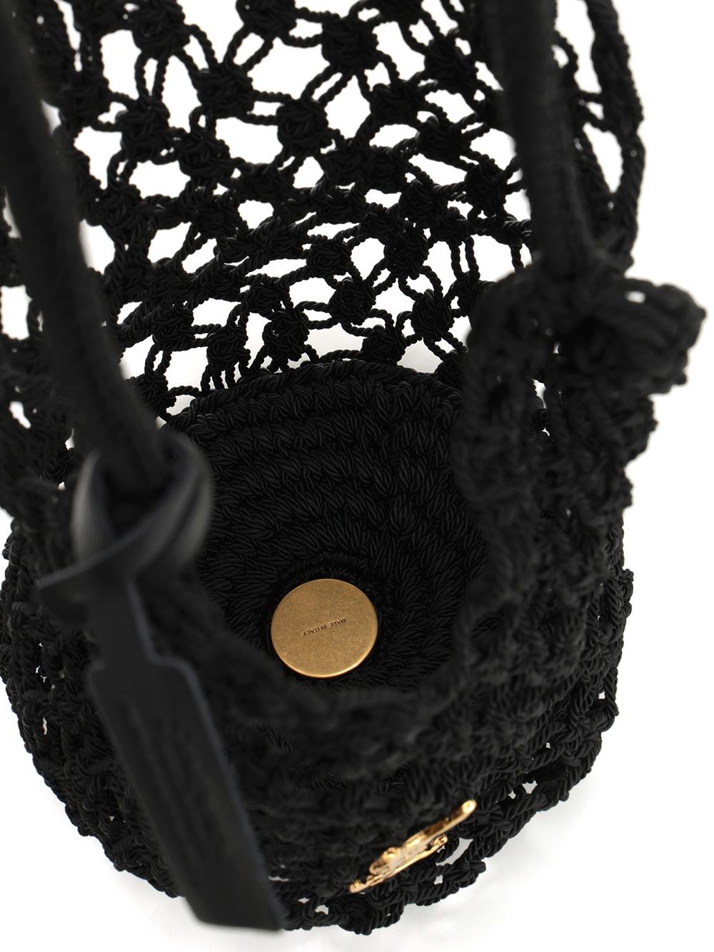 Saint Laurent Crochet Hobo Bag Shoulder Bags - Black | 103601602d0a0b3848a7bcf4e0eed4d2736b4995