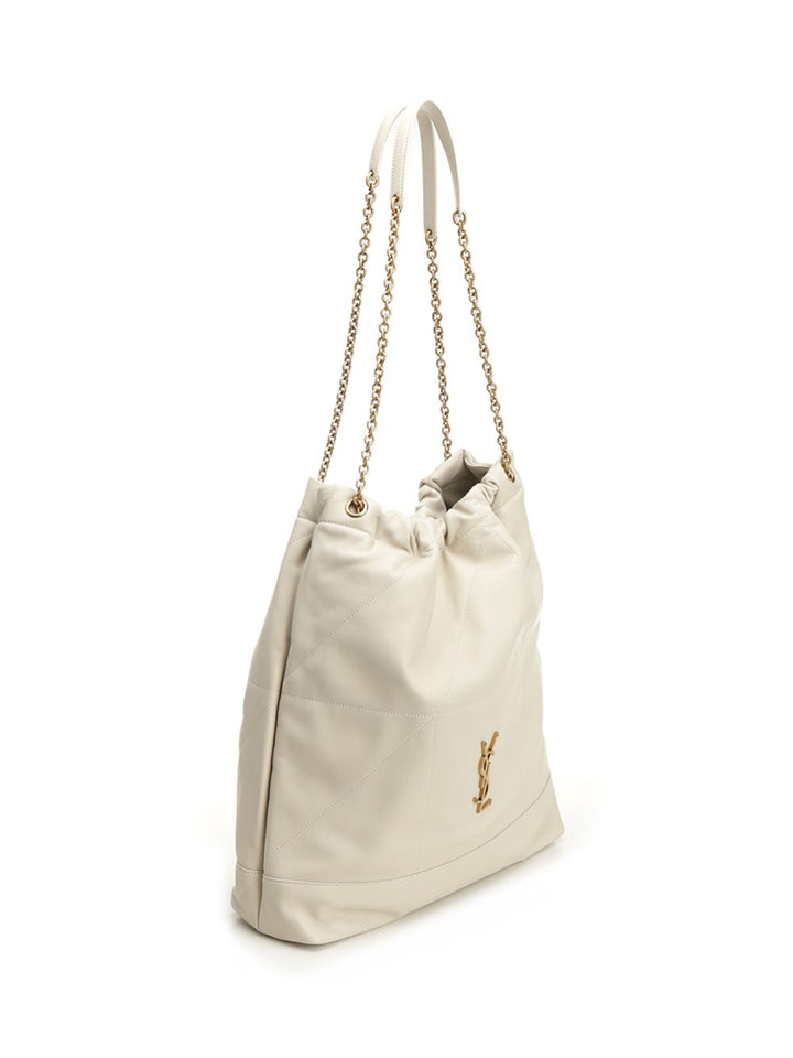 Saint Laurent Pochon Jamie Shoulder Bags - White | 01afd45654a8a8046ef66886f9b183644e0fa0ab