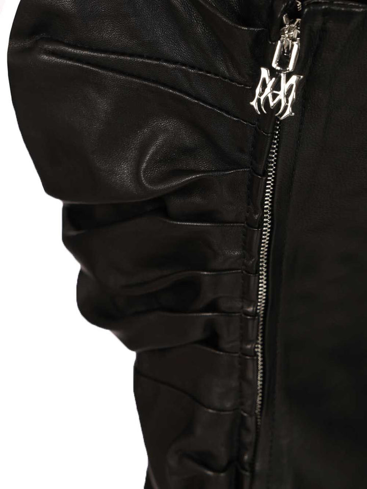 Amiri Leather Mini Dress Dresses - Black | 77752b3e7e728e2c3e9d073b3e100f7664ad1bad